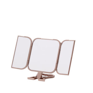 Kosmeetikapeegel 10042 Roosa kuld ABS 20×12,1×0,6cm