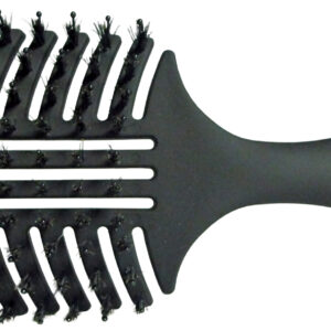 Kumer juuksehari plastikpiide ja metssea harjastega, suur 9145