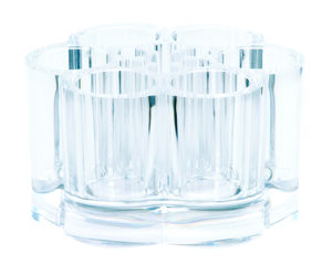 Lillekujuline meigitarvikute hoidja, 10x9x7cm 42.723.00