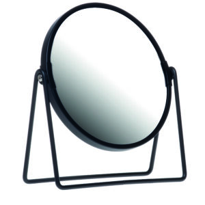 Peegel, must matt metall, normaalne+2x suurendus: Ø15cm, kõrgus 17cm 46.366.00