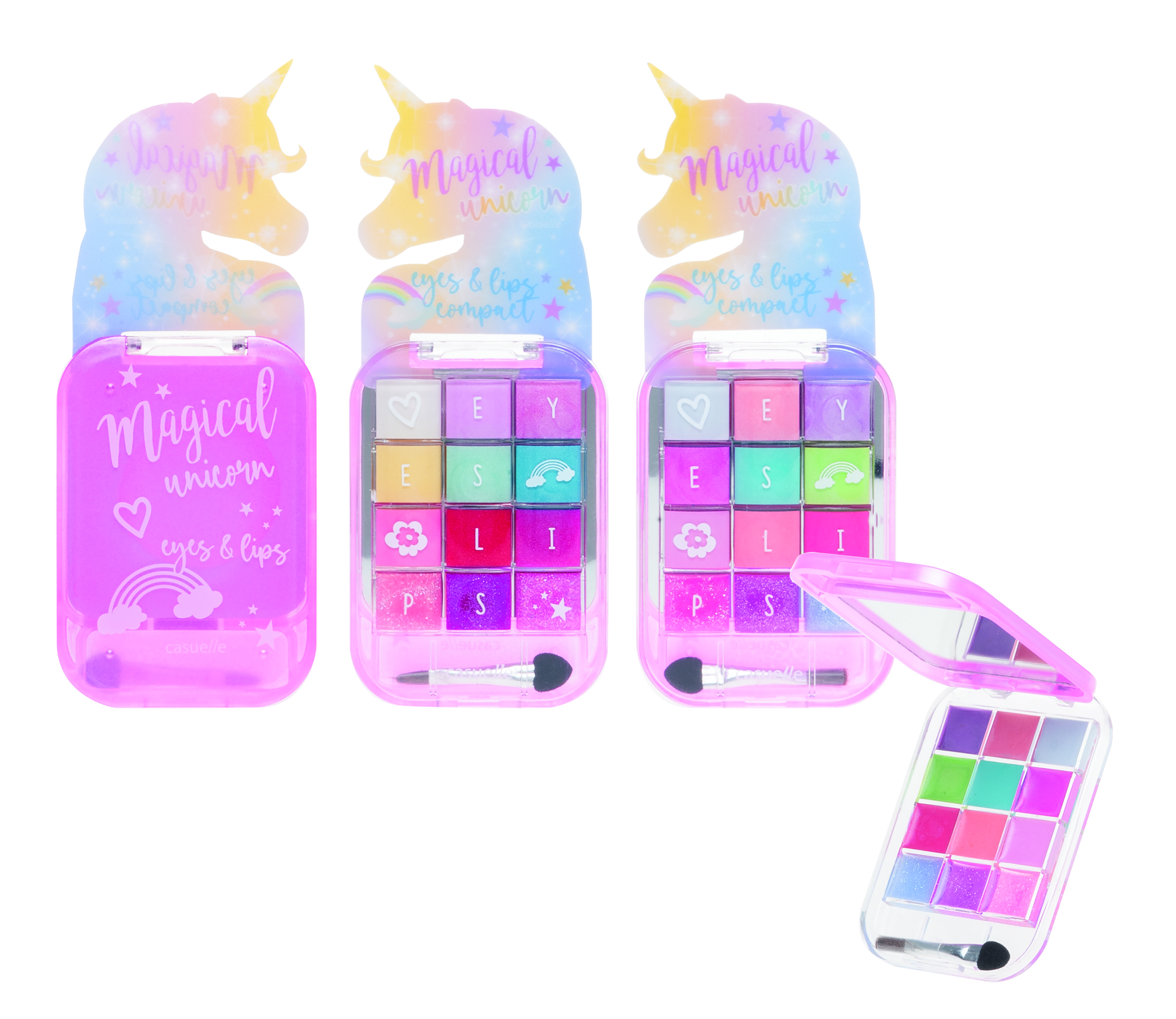 Kosmeetikapalett Unicorn 6 huuleläiget, 6 lauvärvi 81.436.00