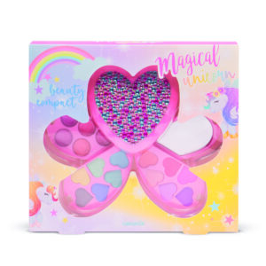 Südamekujuline meigikomplekt: 12 lauvärvi,2 põsepuna, pintsel, 5 huuleläiget 81.468.00